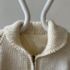 1970s Cowichan Zip Up Sweater