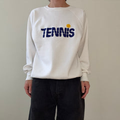 1980s Tennis Embroidered Raglan Sweatshirt