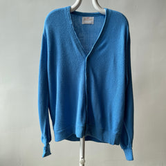 1980s Sky Blue Grandpa Cardigan