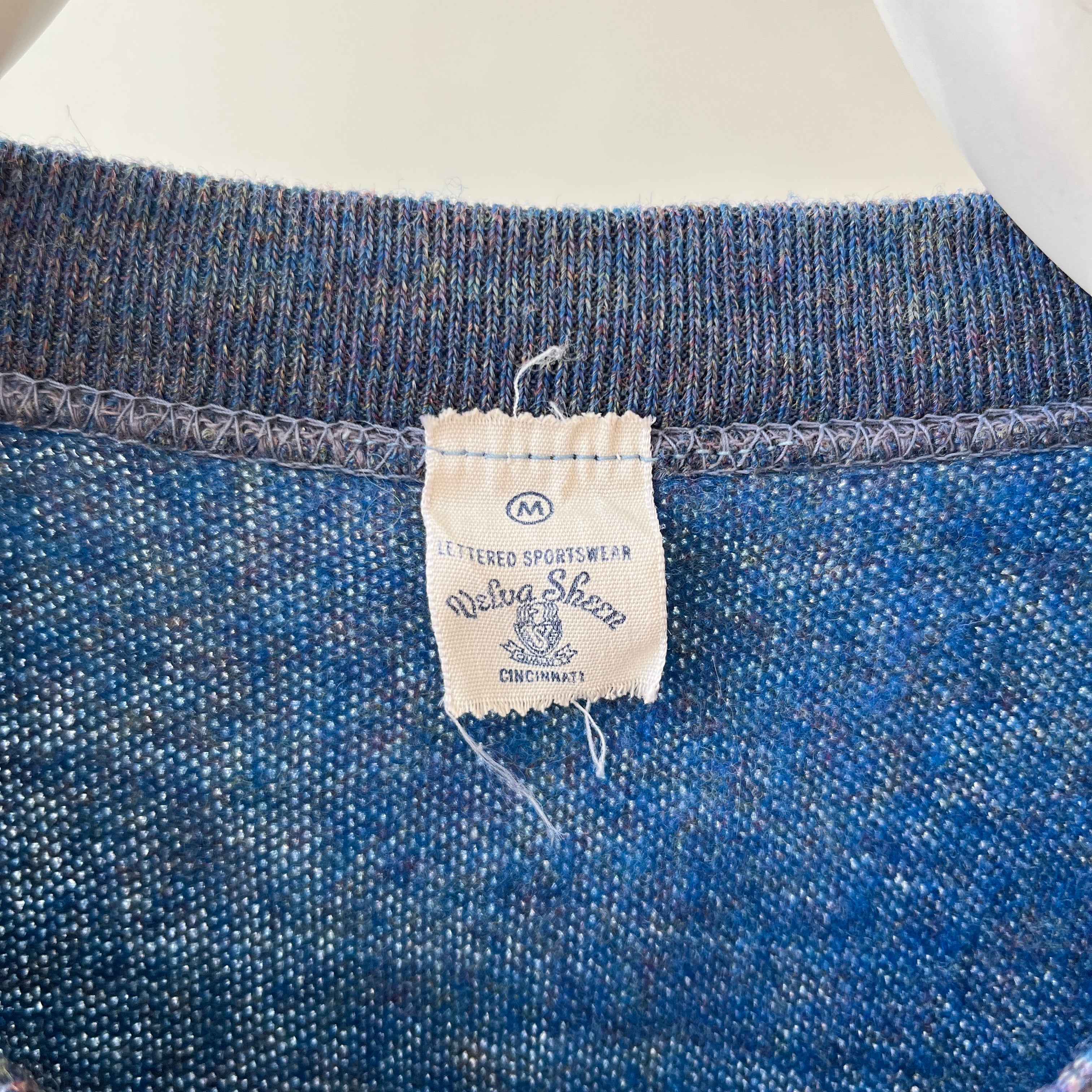 1960s Phi Kappa Tau Sorority V Neck Sweater