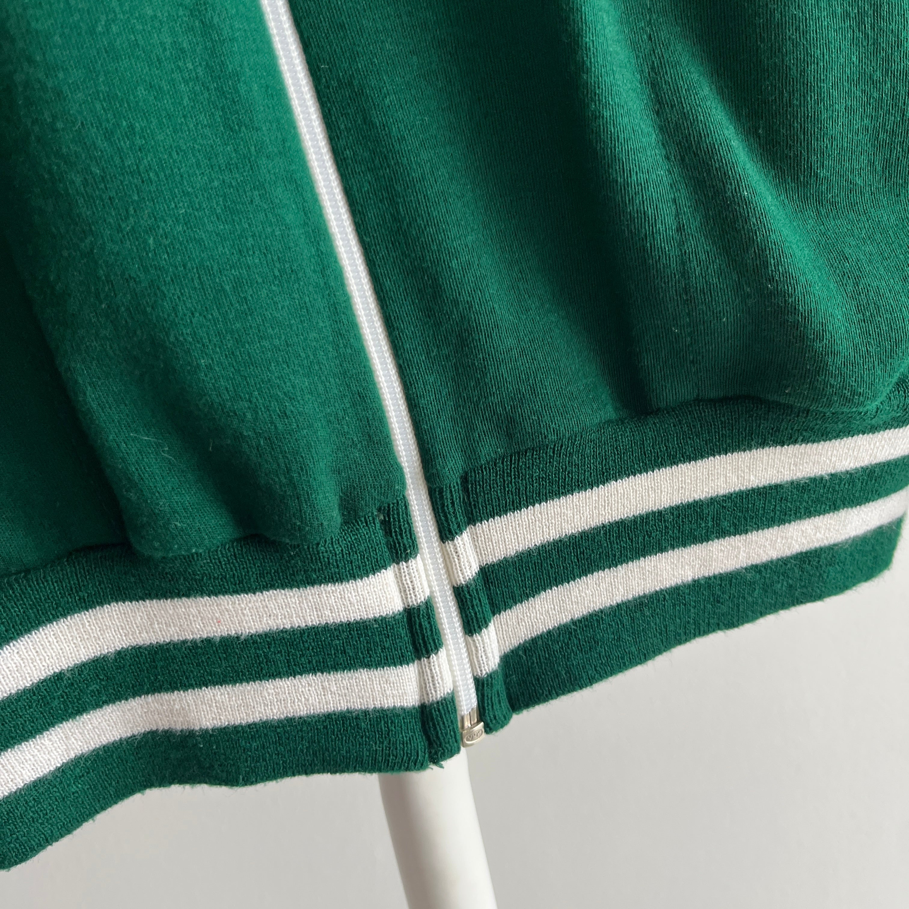 1970s Excellent Condition Hunter Green Tracksuit Zip Up - !!!!