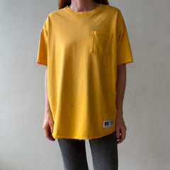 T-shirt teinté de peinture noire vierge des années 00
