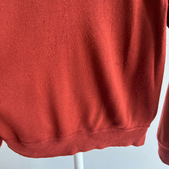 1980s Super Duper Soft Rusty Sun Faded Raglan Sweatshirt with Piling