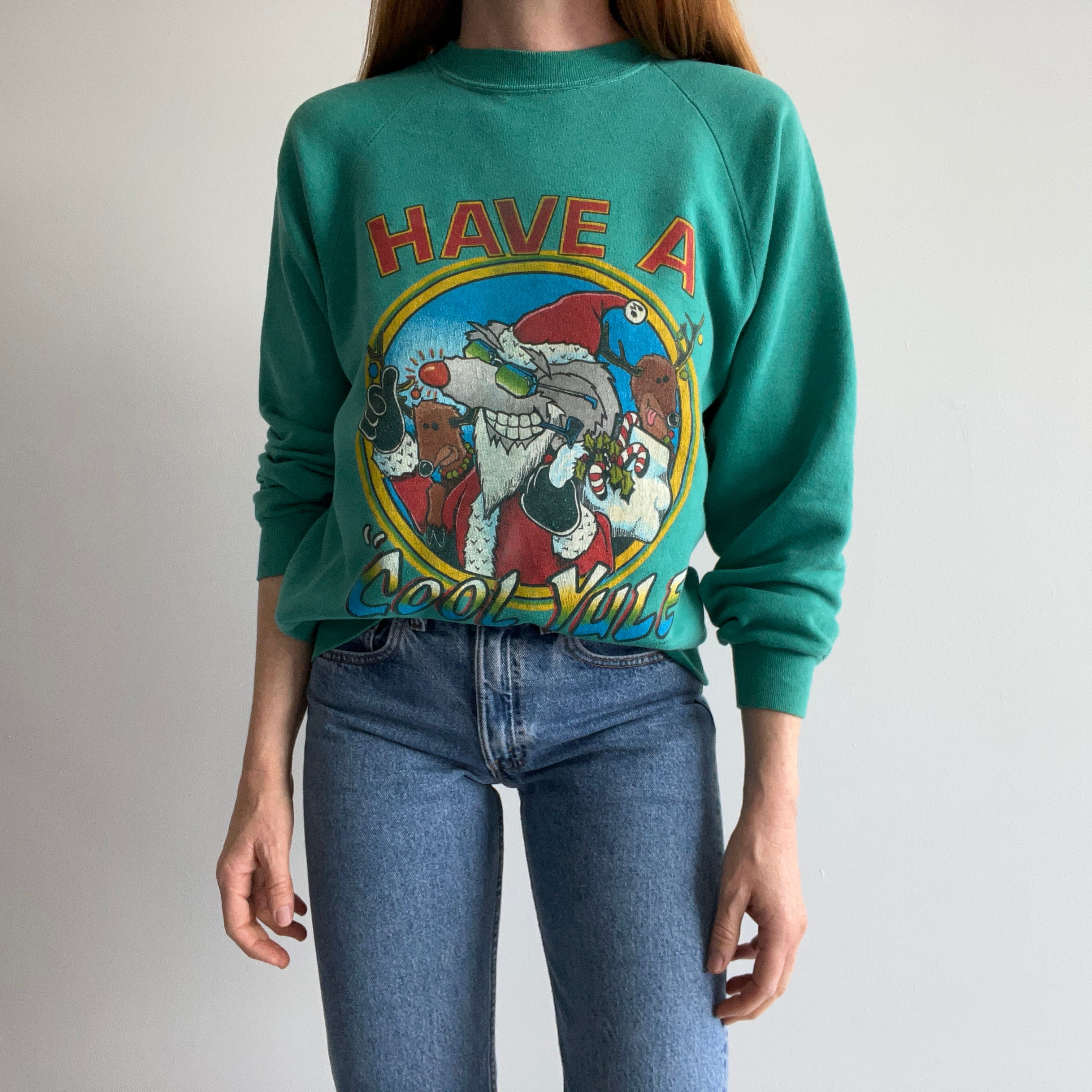 1980s Have a Cool Yule Holiday Sweater