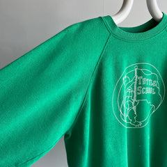 1980s Turtle School Paint Stained Sweatshirt