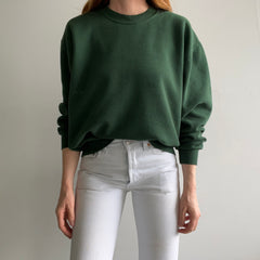 1990/00s Blank Hunter Green Sweatshirt