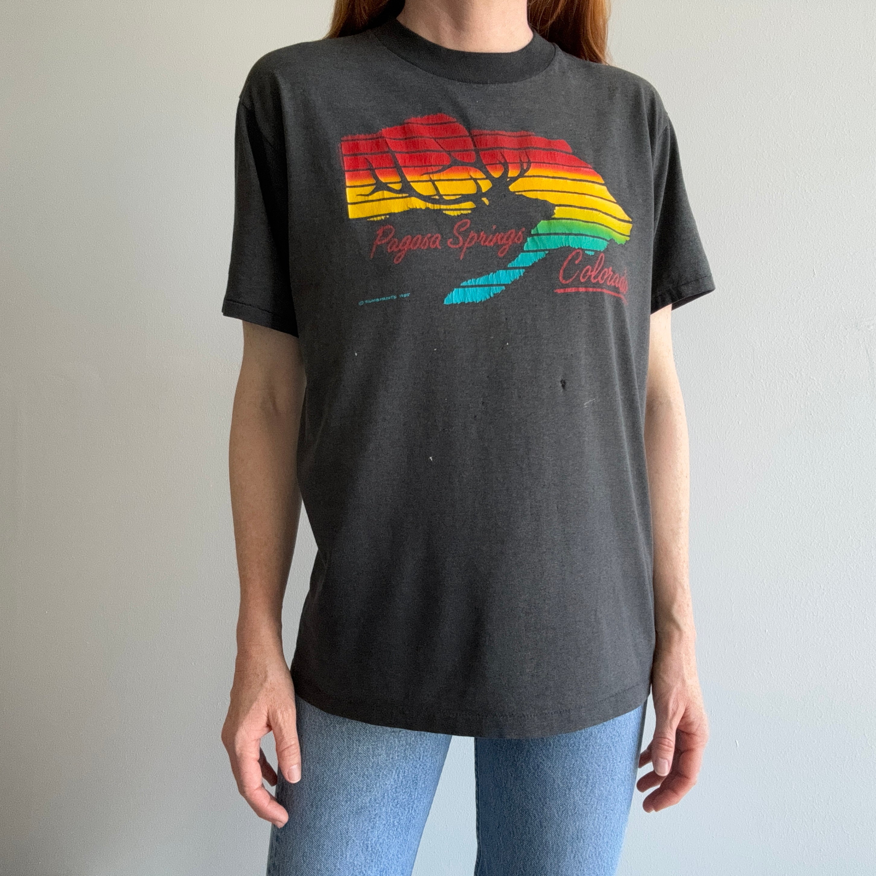 1985 Pagosa Springs Colorado Thinned Out Rad T-Shirt