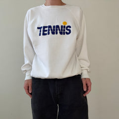 1980s Tennis Embroidered Raglan Sweatshirt