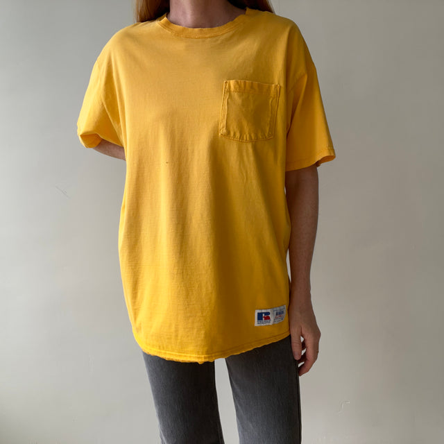 T-shirt teinté de peinture noire vierge des années 00
