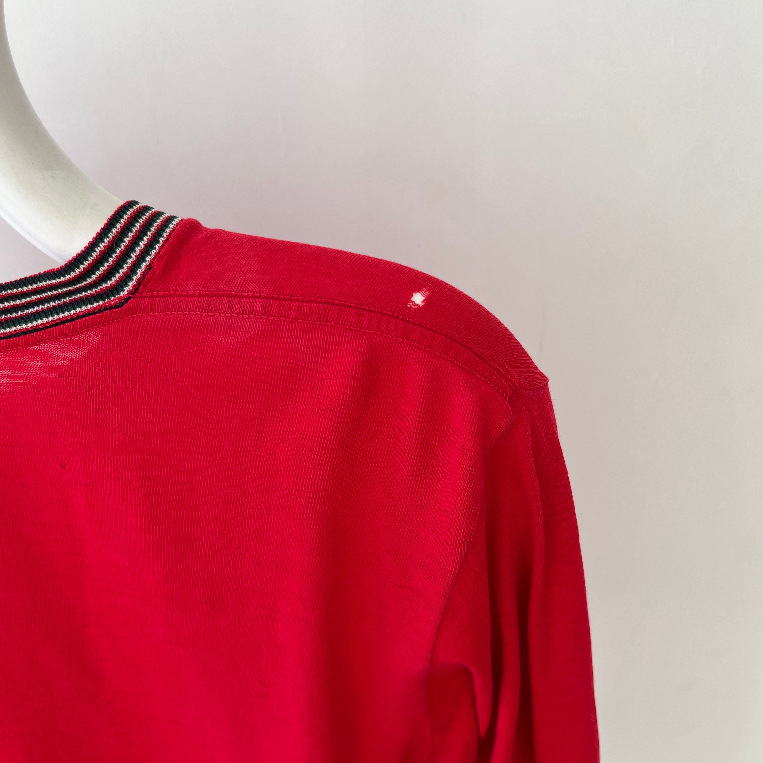 T-shirt teinté de peinture noire vierge des années 00