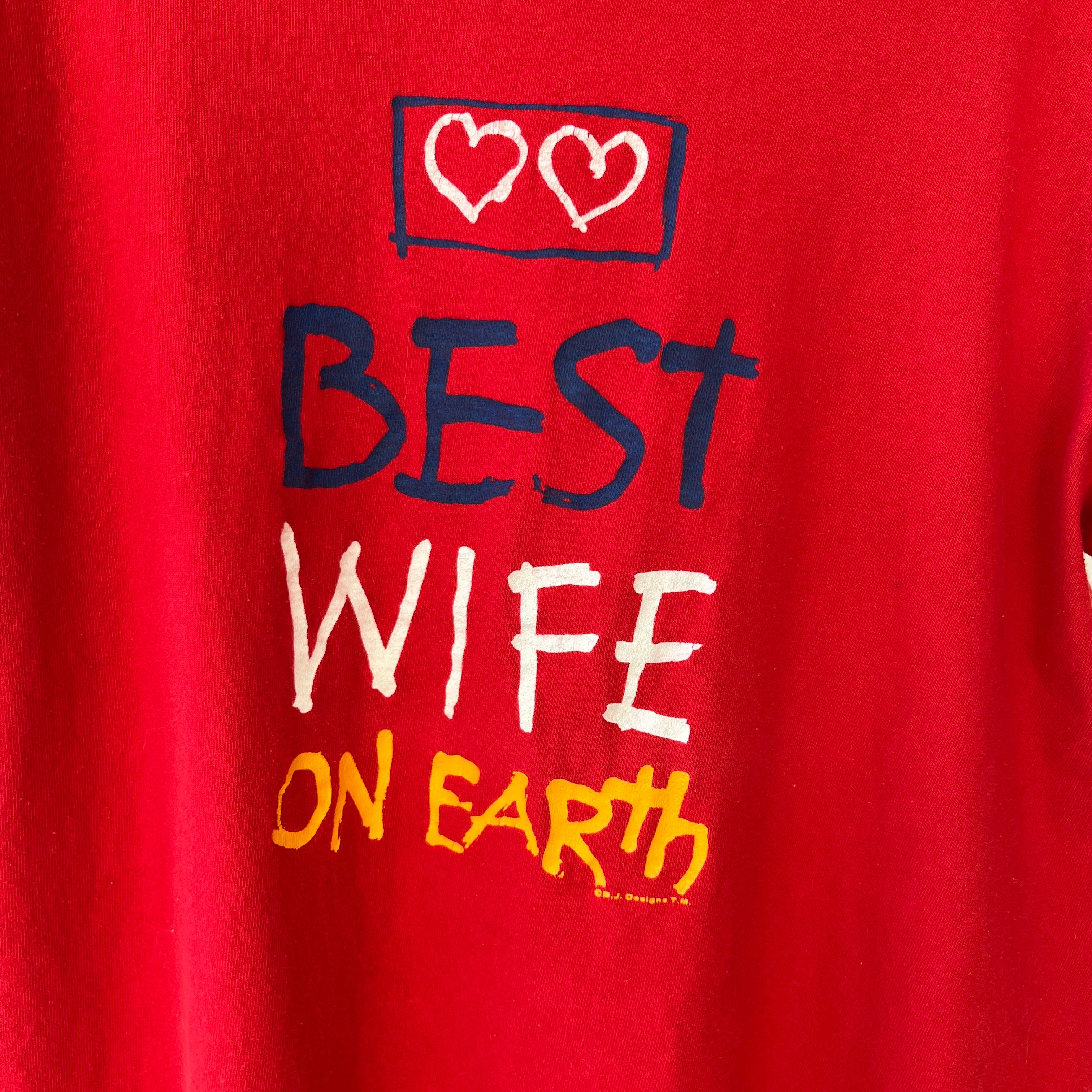 1984 Best Wife On Earth Red T Shirt
