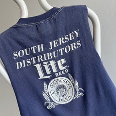 1970/80s South Jersey Lite Beer Front and Back Cut Sleeve Tank