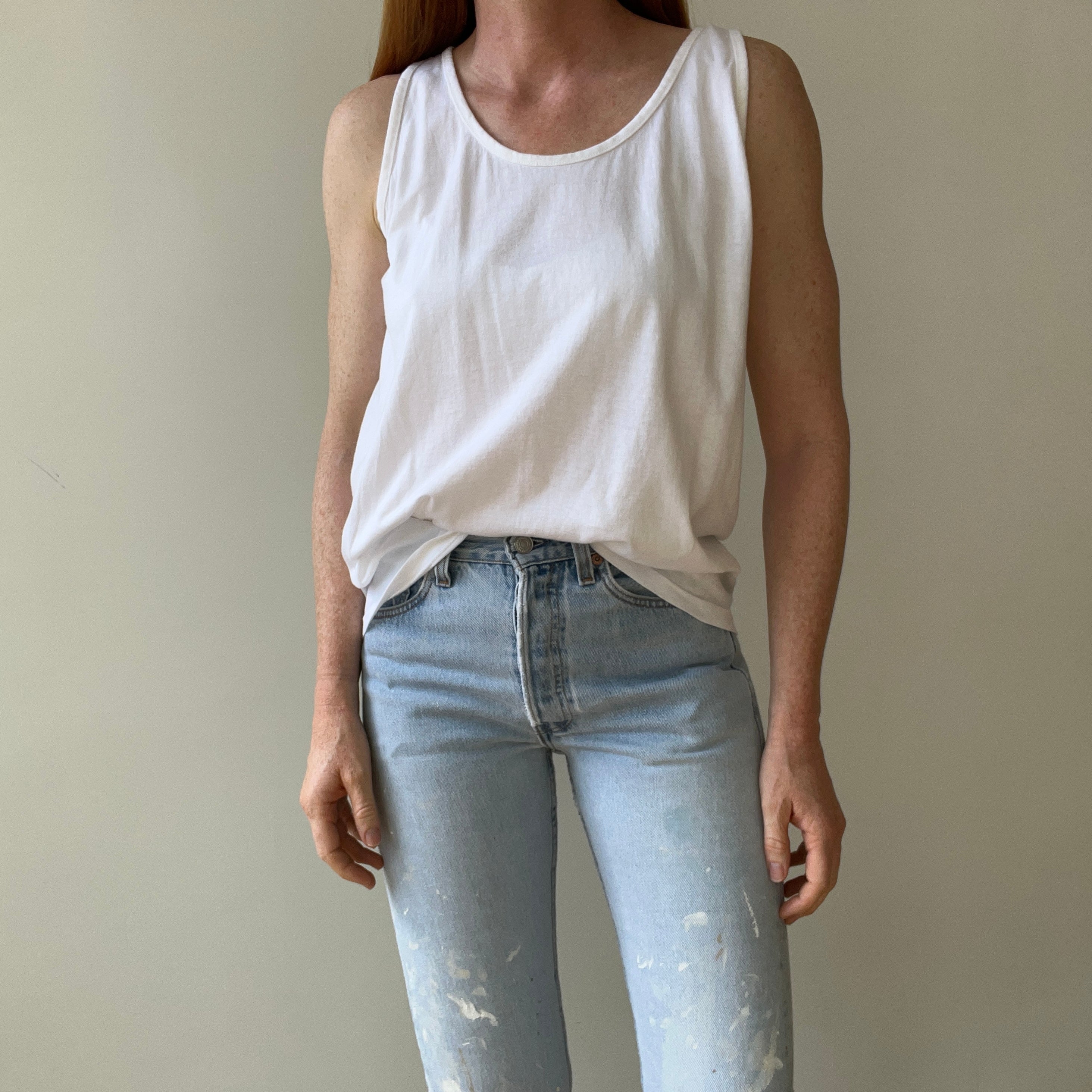 1980s/90s Blank White Tank Top - THIS. IS. GOOD.