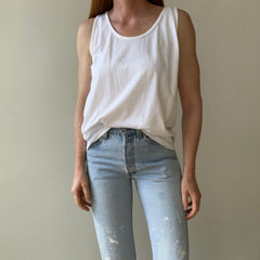 1980s/90s Blank White Tank Top - THIS. IS. GOOD.