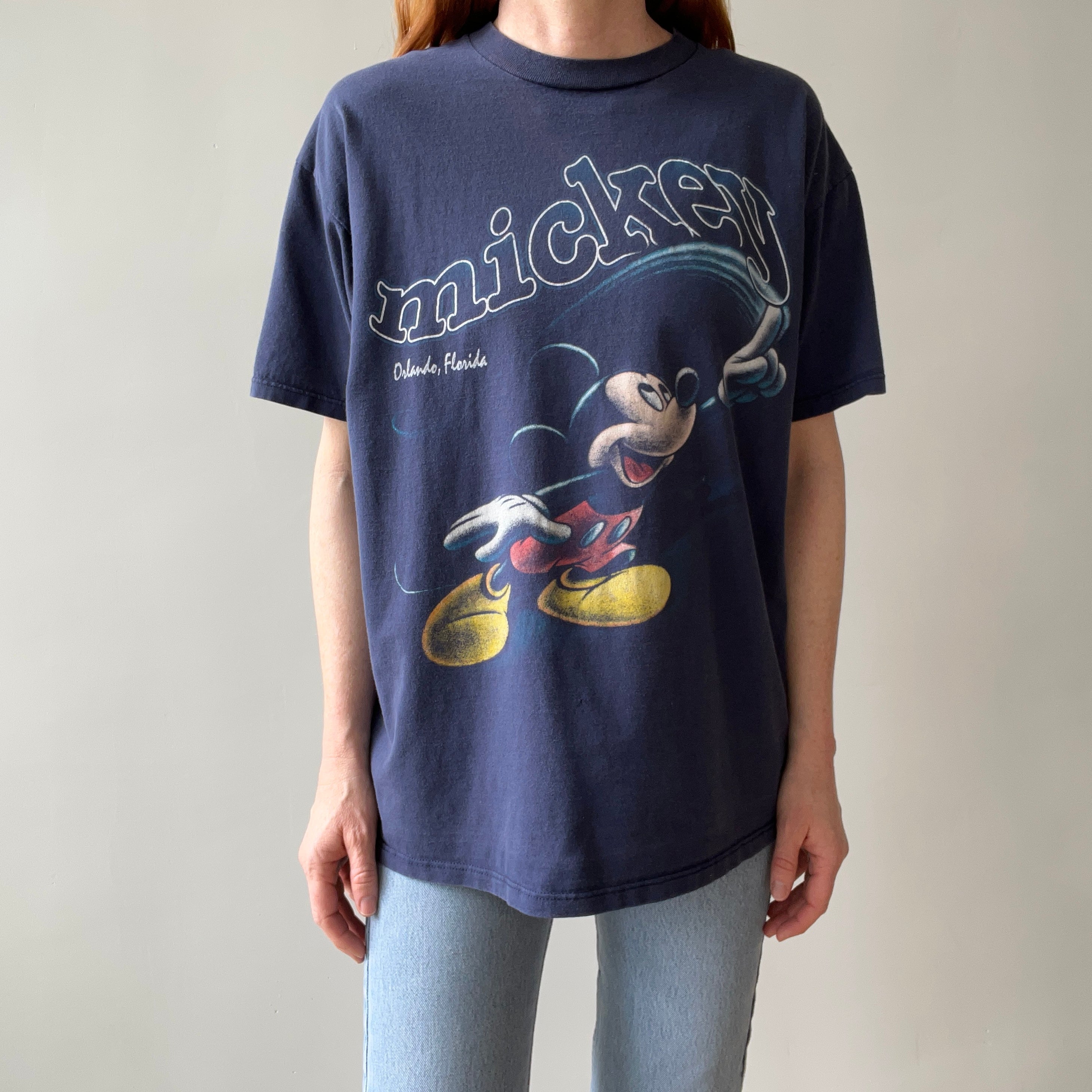 1990s Fantasia Style Mickey - Perfectly Sun Faded T-Shirt