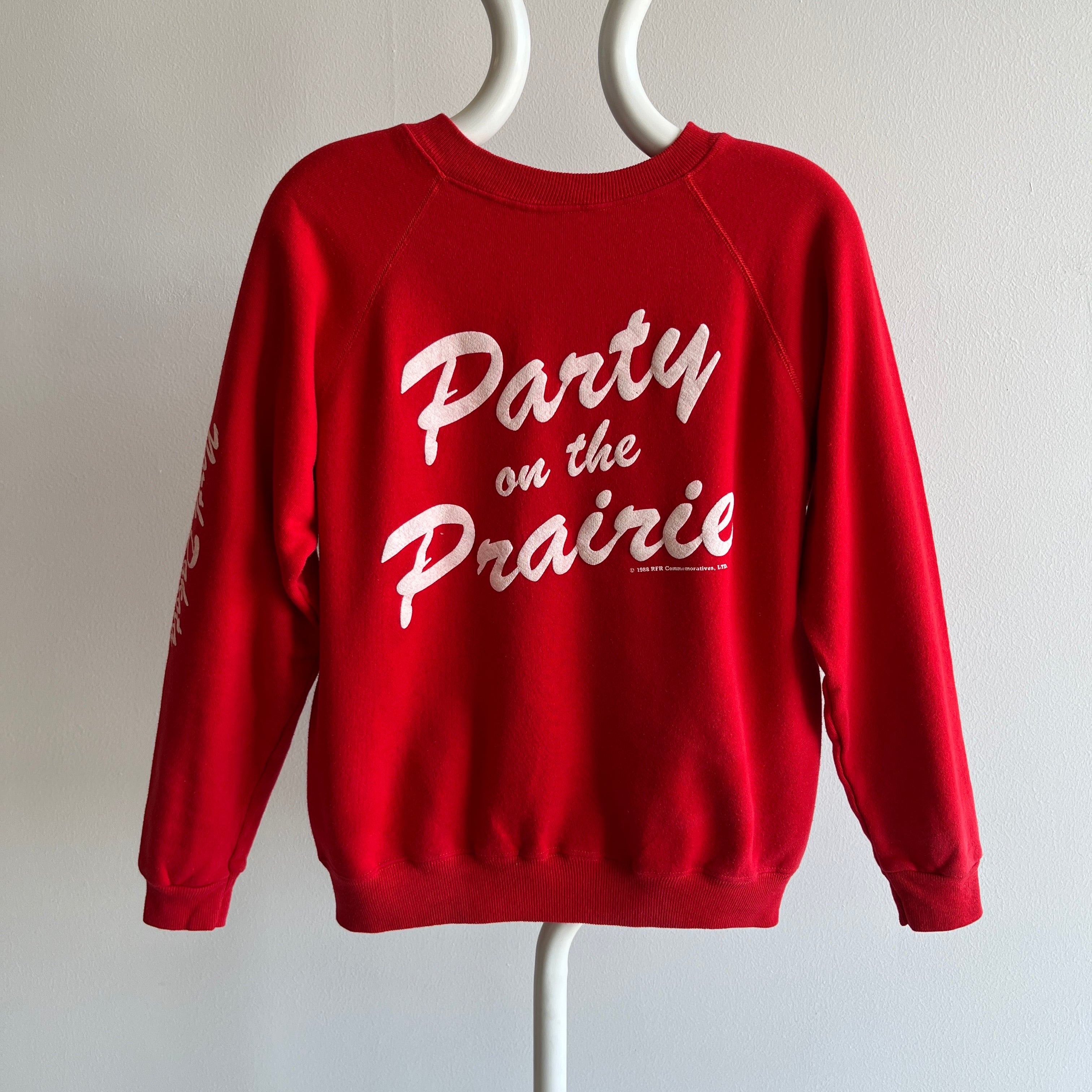 1988/9 Party on The Prairie North Dakota Centennial Sweatshirt