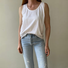 1980s/90s Blank White Tank Top - THIS. IS. GOOD.