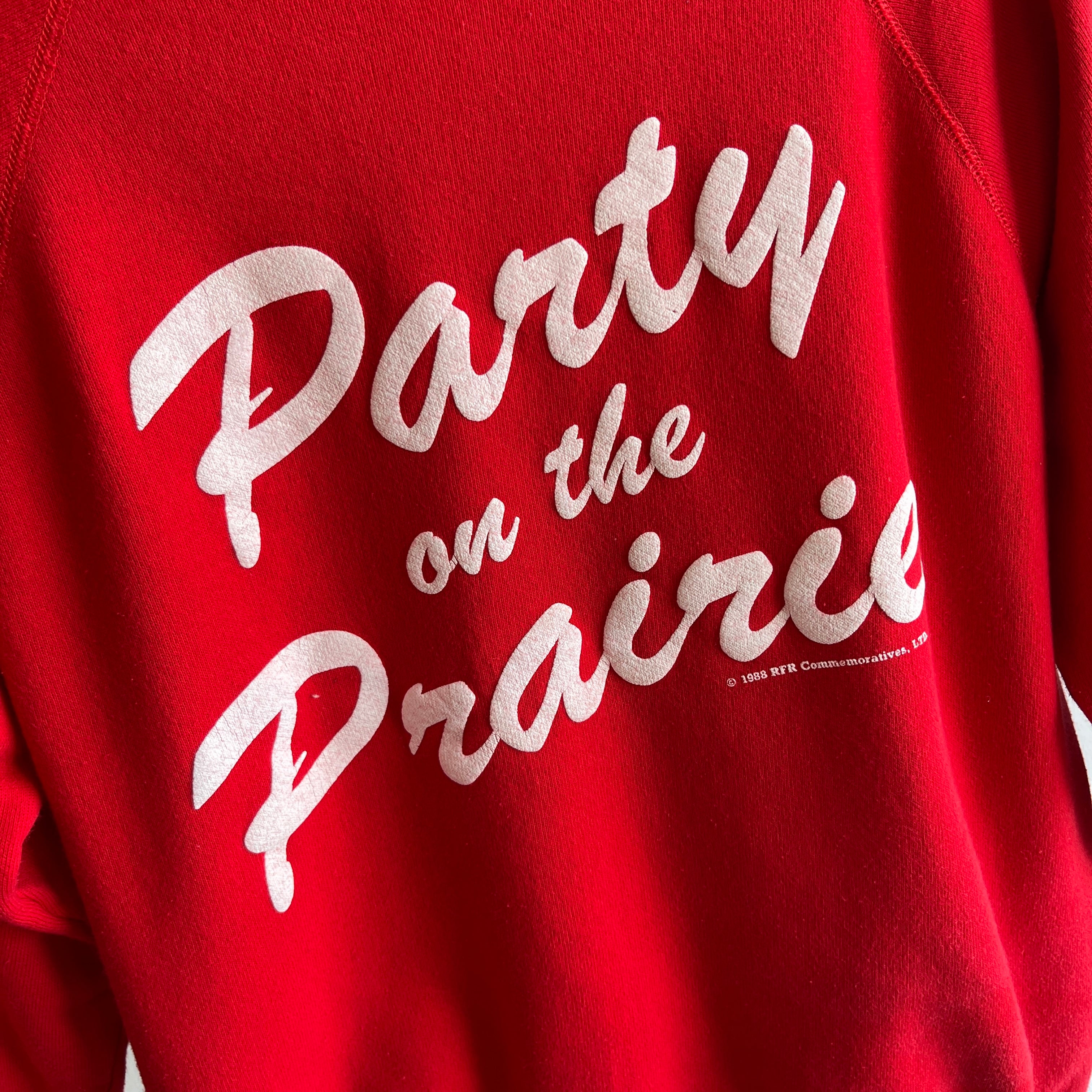 1988/9 Party on The Prairie North Dakota Centennial Sweatshirt