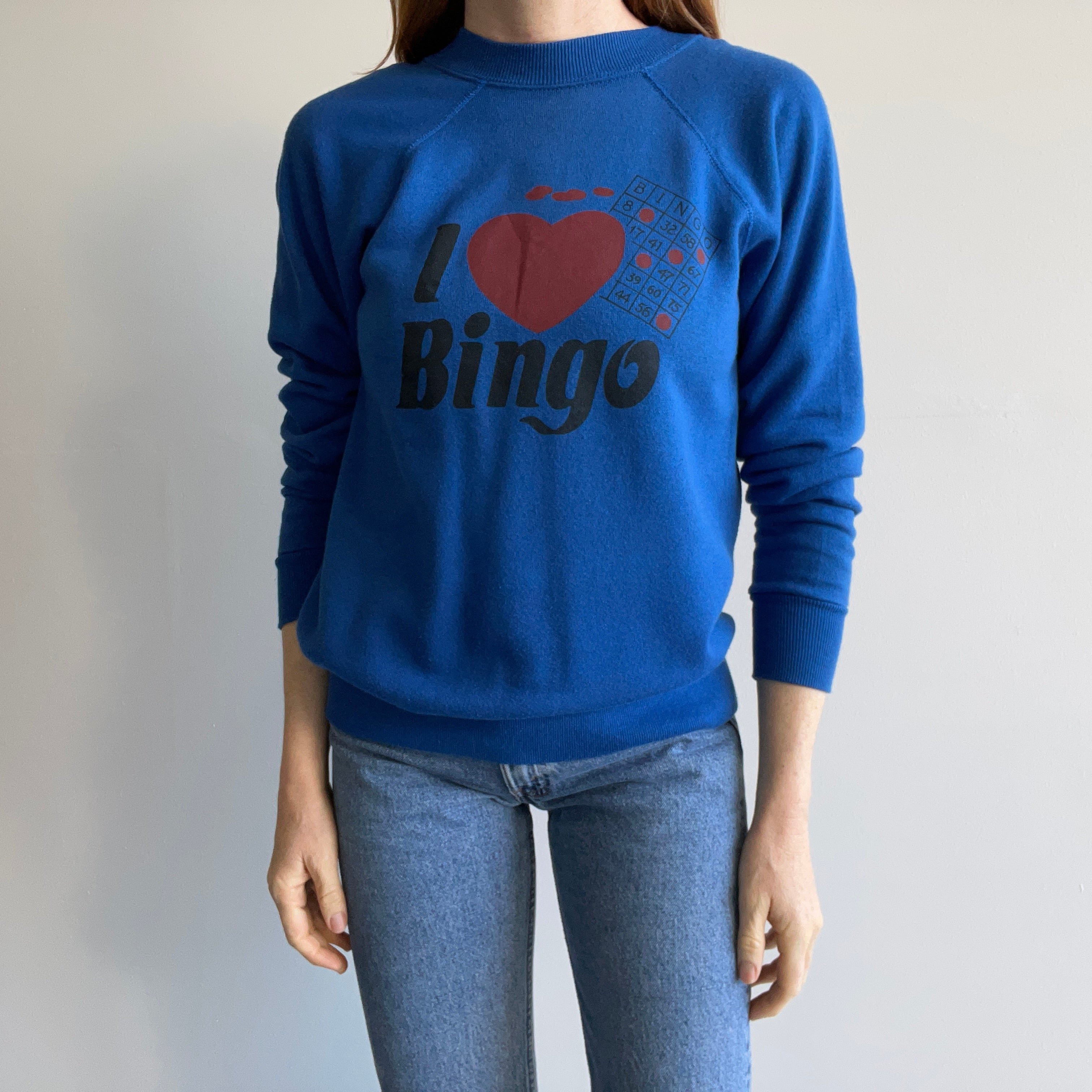 1980s I Love Bingo Sweatshirt - WOWZA