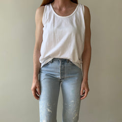 1980s/90s Blank White Tank Top - THIS. IS. GOOD.