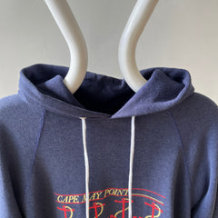 1980s/90s Dark Navy Cape May Point, NJ Hoodie