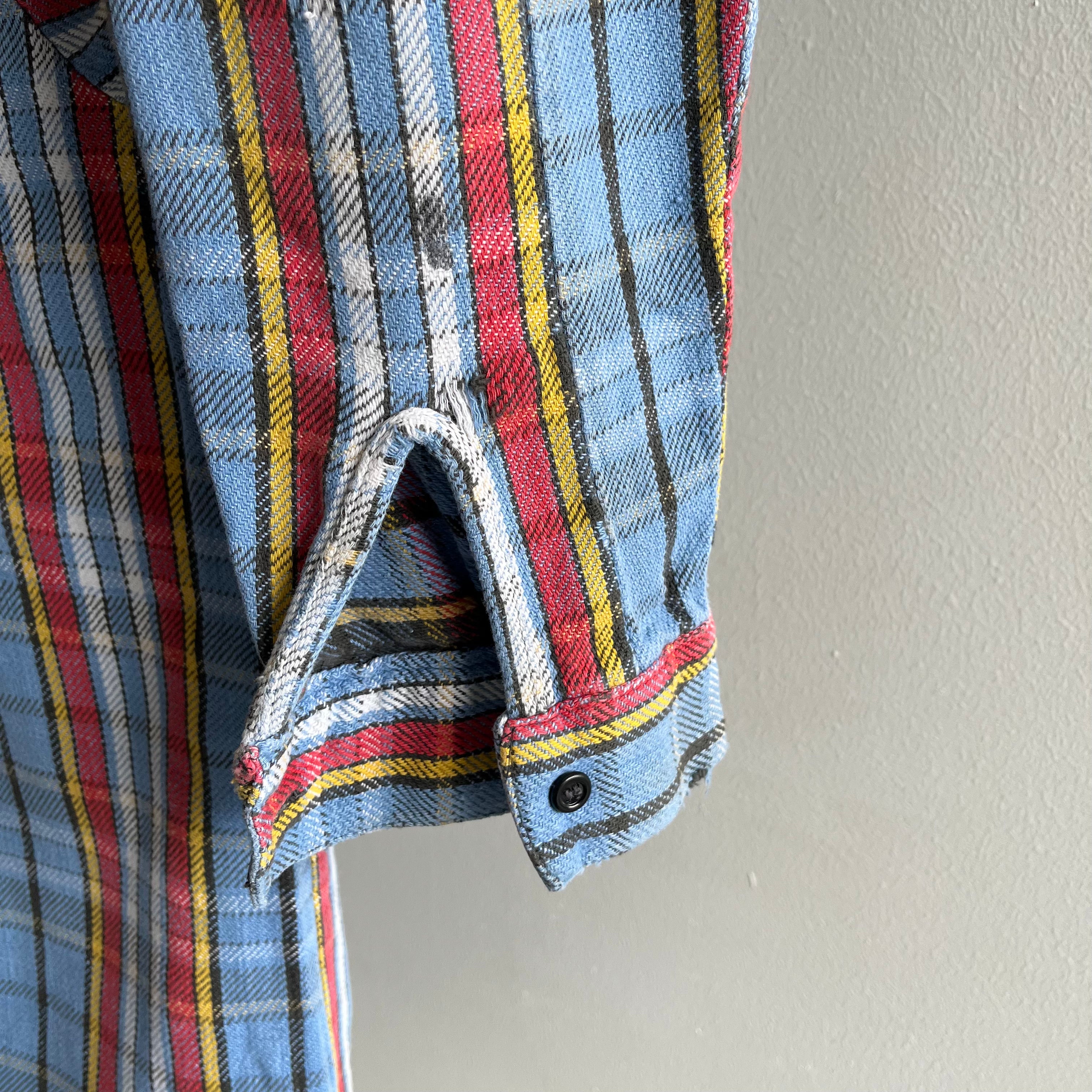 1970/80s Five Brothers XL Cotton Flannel