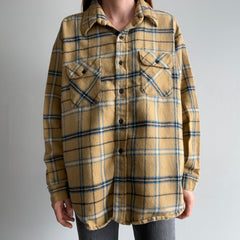 1970s Union Made Structured Cotton Flannel