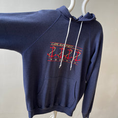 1980s/90s Dark Navy Cape May Point, NJ Hoodie
