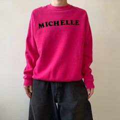 1980s/90s Pink Michelle Raglan Sweatshirt - Awwww