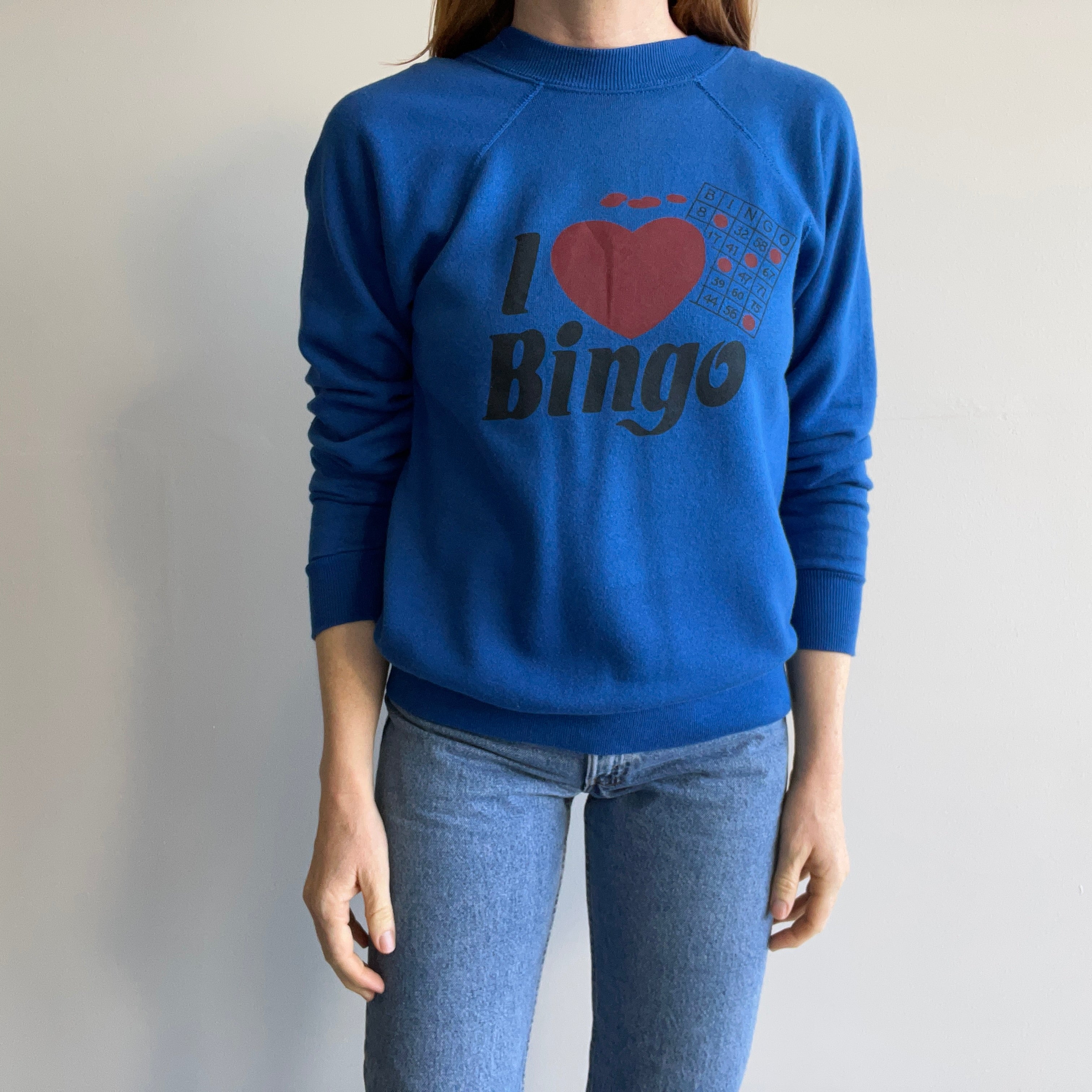 1980s I Love Bingo Sweatshirt - WOWZA