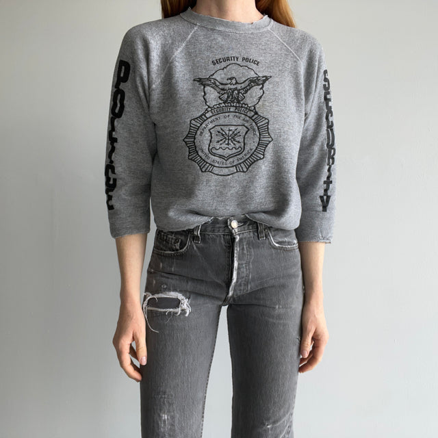 1970/80s Air Force Police Cut Up Sweatshirt