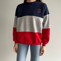 1980s Mon Valley Country Club Color Block Sweatshirt