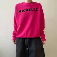 1980s/90s Pink Michelle Raglan Sweatshirt - Awwww