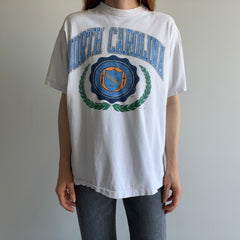 1980/90s Tattered, Torn, Worn, Washed with Dark Colors, North Carolina T-Shirt