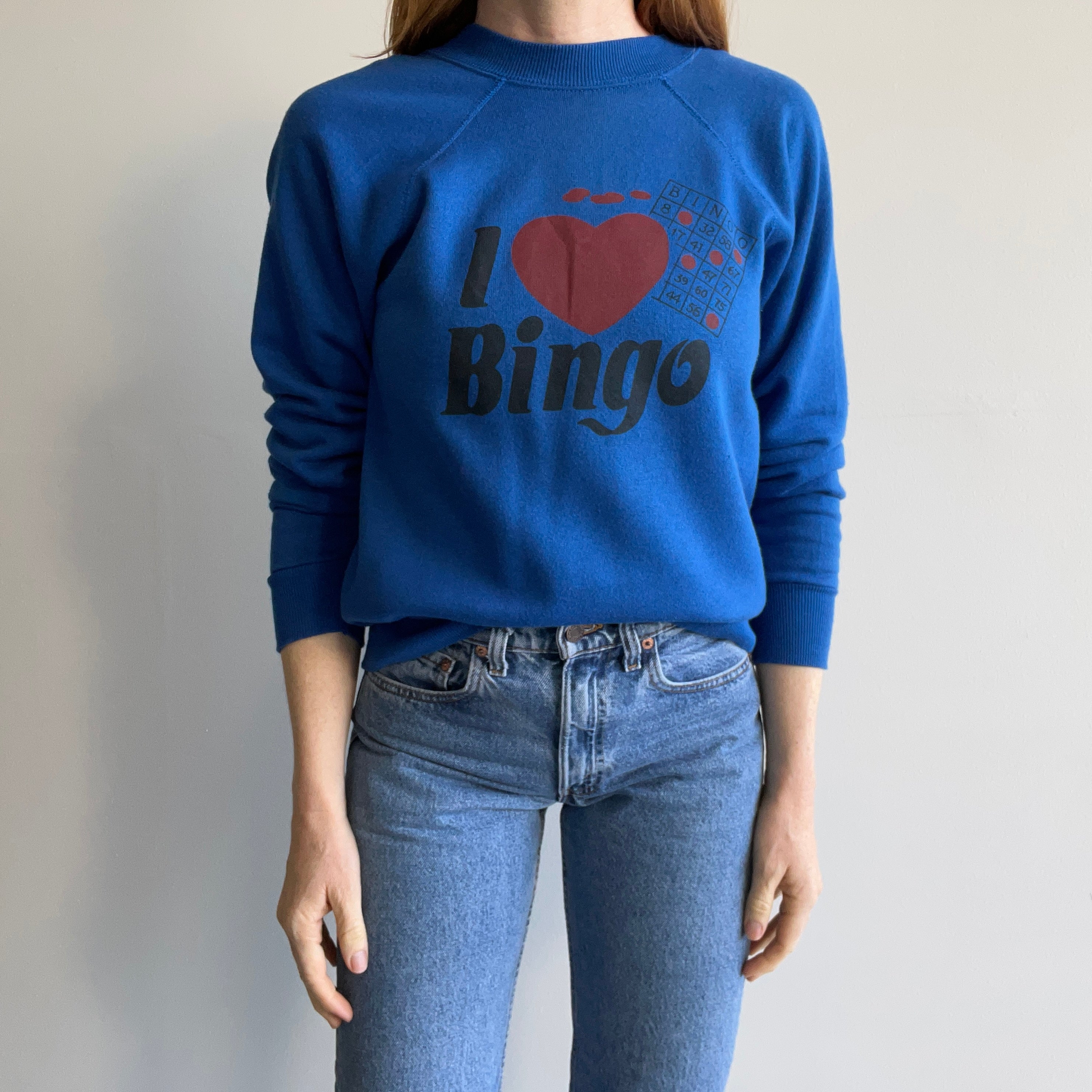 1980s I Love Bingo Sweatshirt - WOWZA