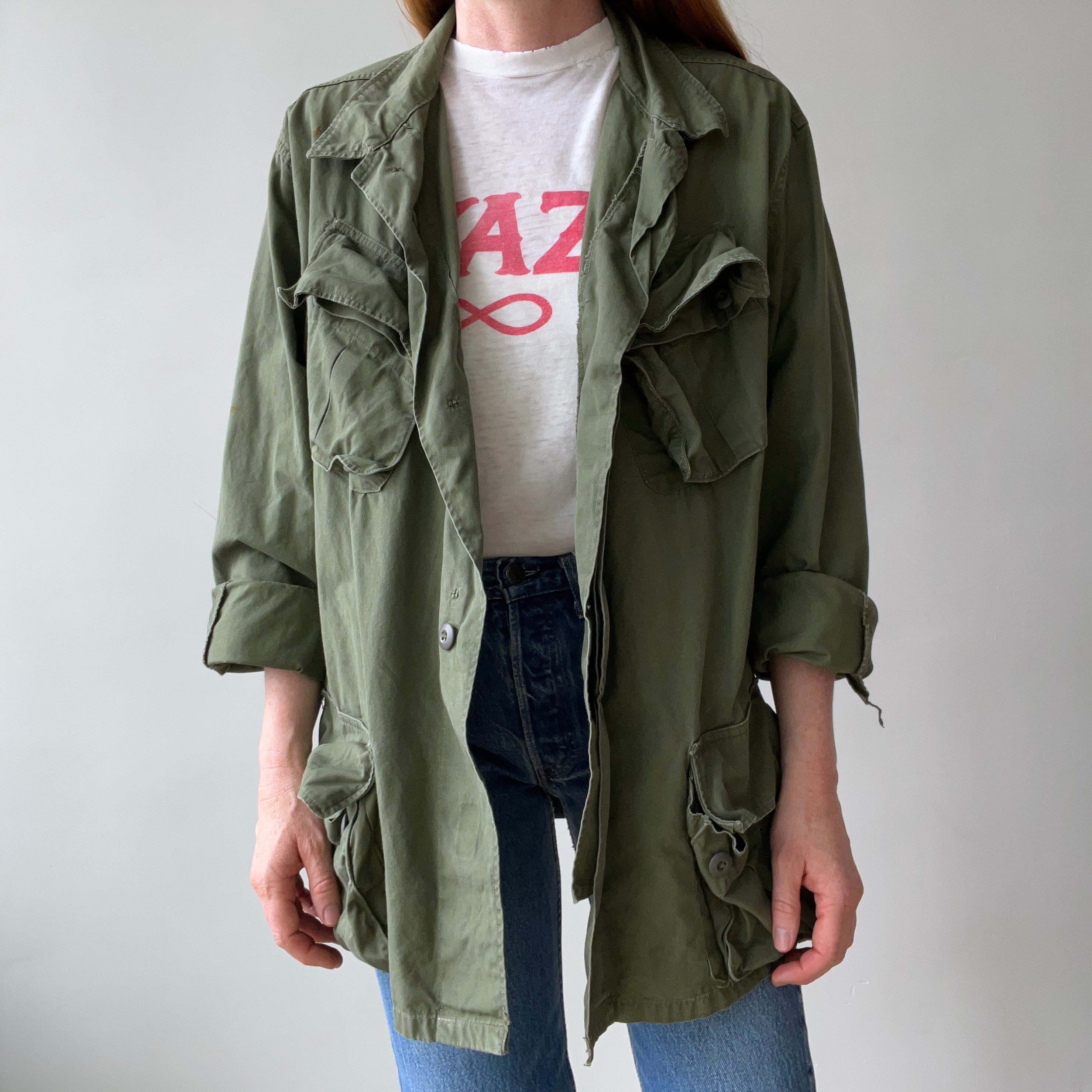 1982 Poplin Cotton US Army Jacket OG-107 Color