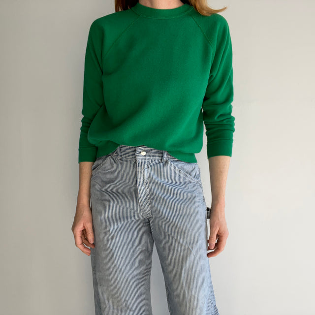 1980s Sweet Smaller Kelly Green Sweatshirt by Tultex