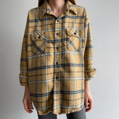 1970s Union Made Structured Cotton Flannel