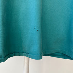 T-shirt teinté de peinture noire vierge des années 00