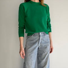 1980s Sweet Smaller Kelly Green Sweatshirt by Tultex