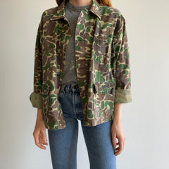 1970s Epically Mended Camo Cotton Chore Coat by K-Mart