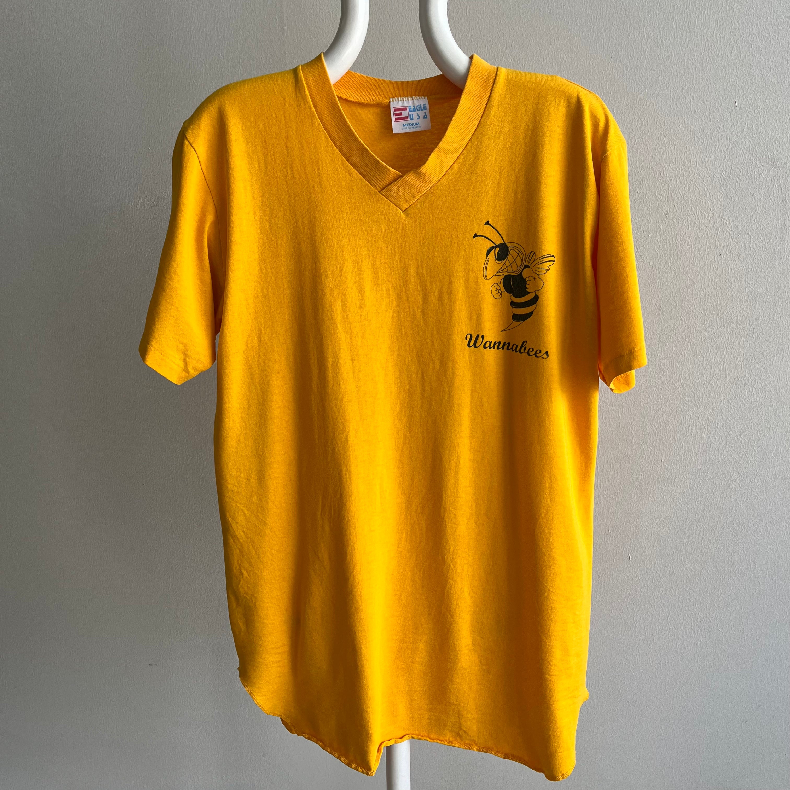 1980s Wannabees (Get it? Get it?) V-Neck T-Shirt