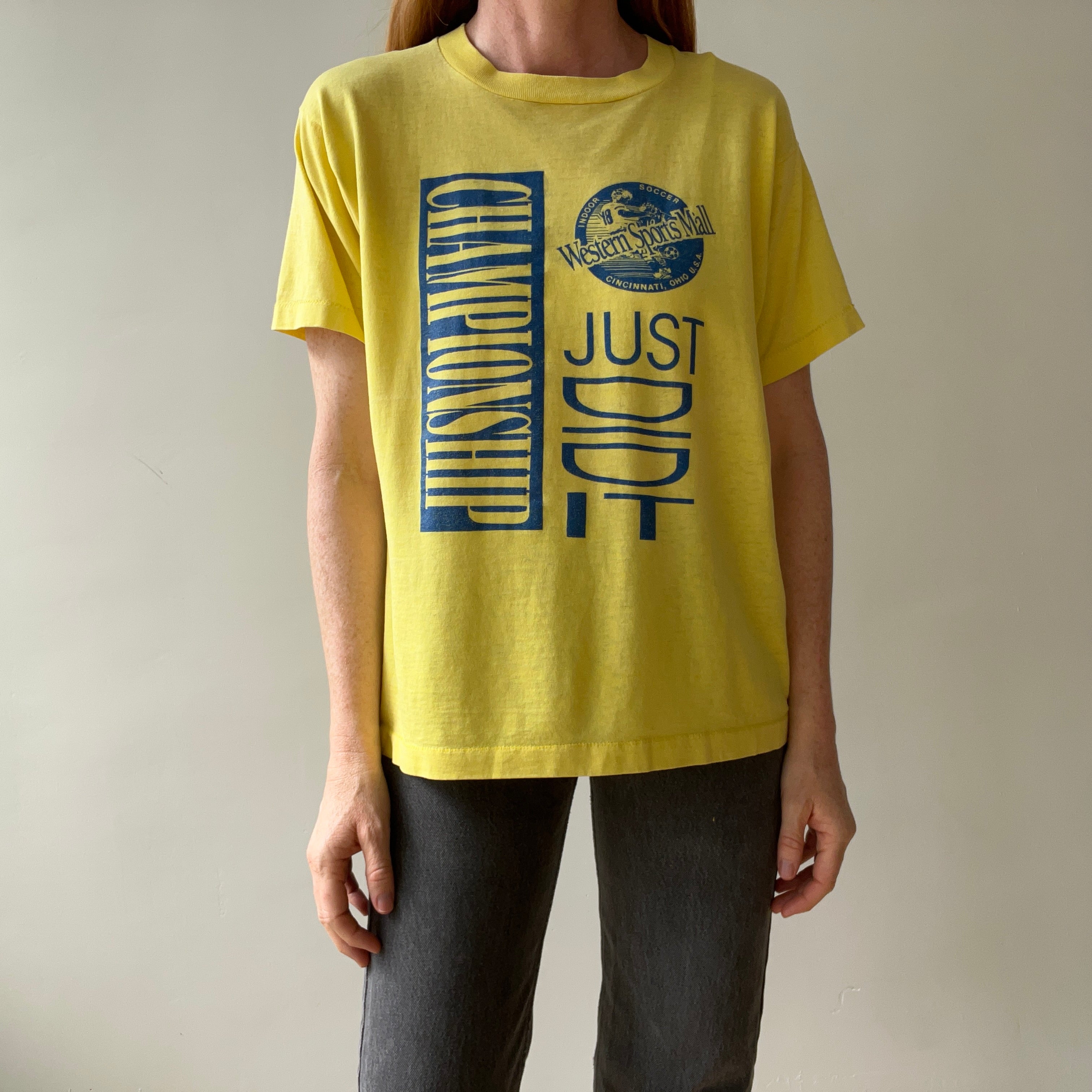 1980s Thinned Out Championship - Just DID IT - T-Shirt