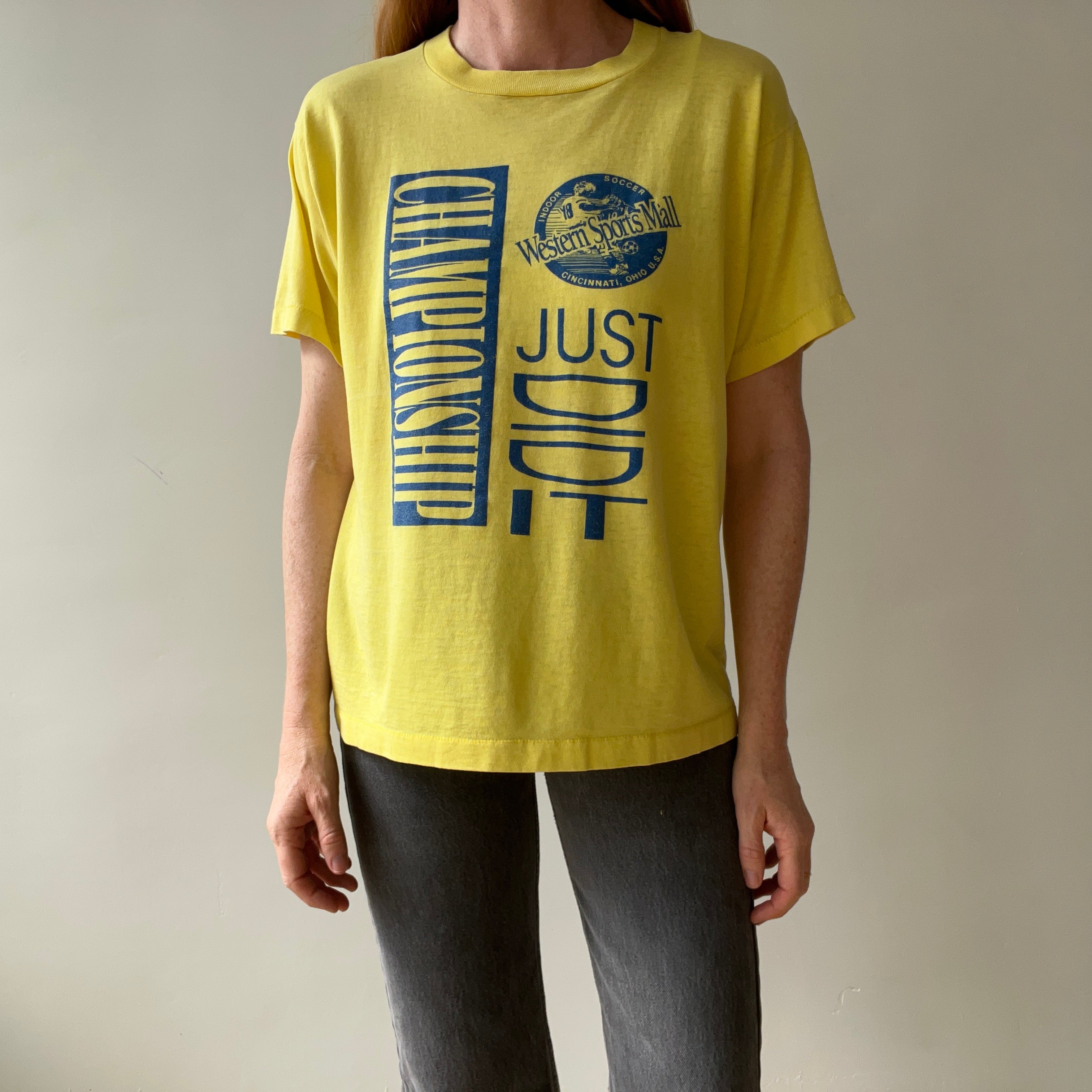 1980s Thinned Out Championship - Just DID IT - T-Shirt