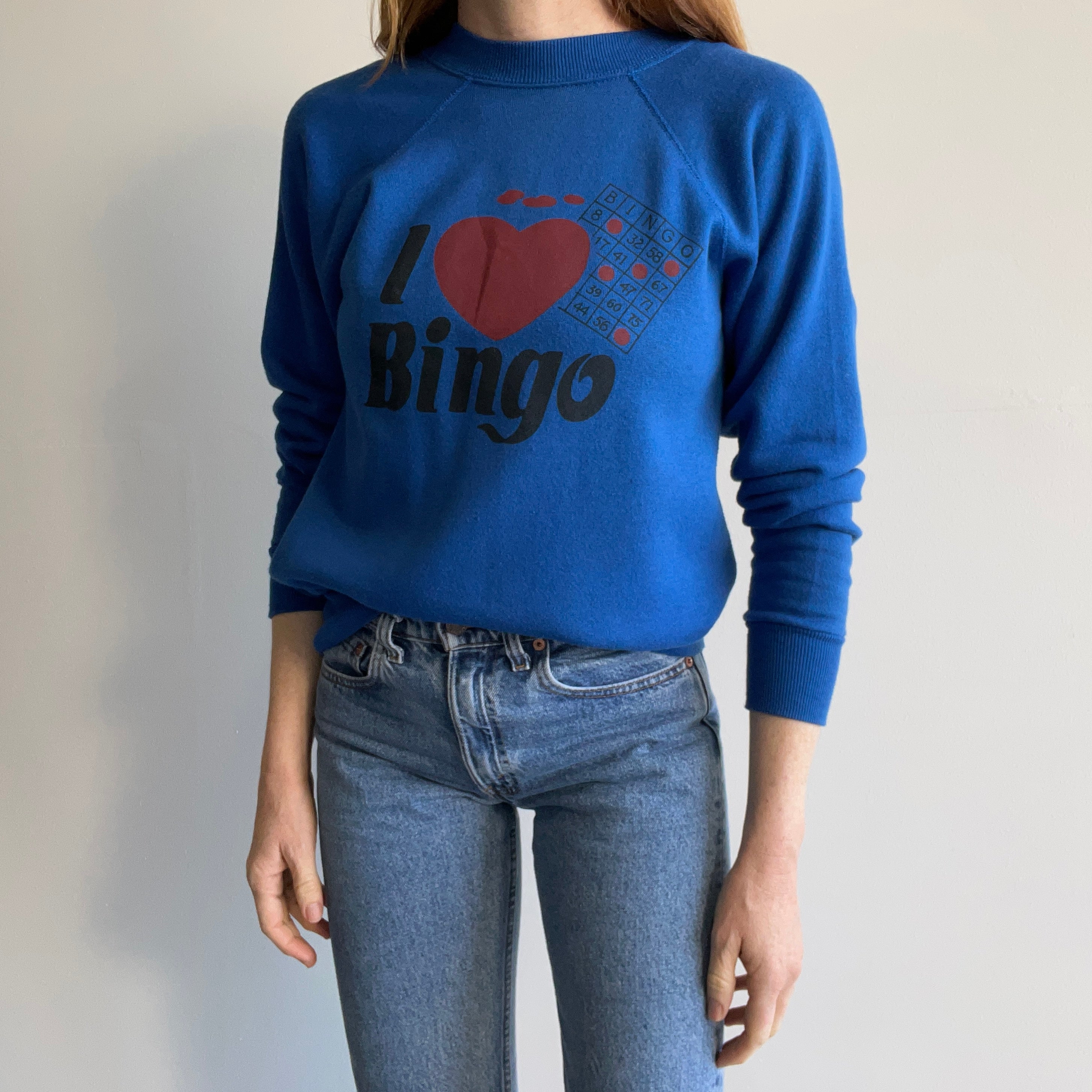1980s I Love Bingo Sweatshirt - WOWZA