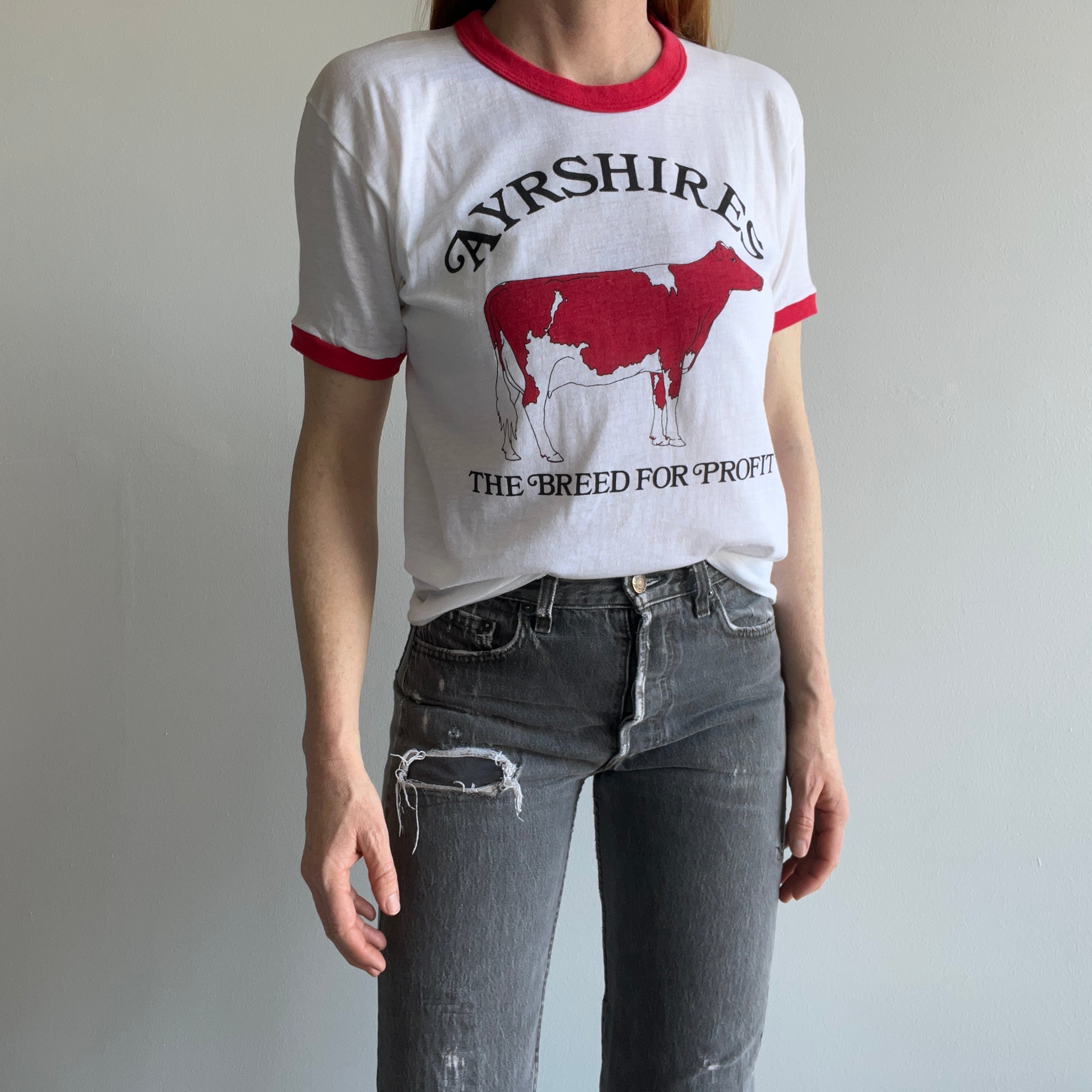 1980s Ayrshires Cow Ring T-Shirt