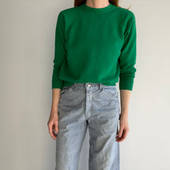 1980s Sweet Smaller Kelly Green Sweatshirt by Tultex