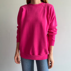 1980s Perfectly Hot Pink Sweatshirt by Pannill (Swoon)