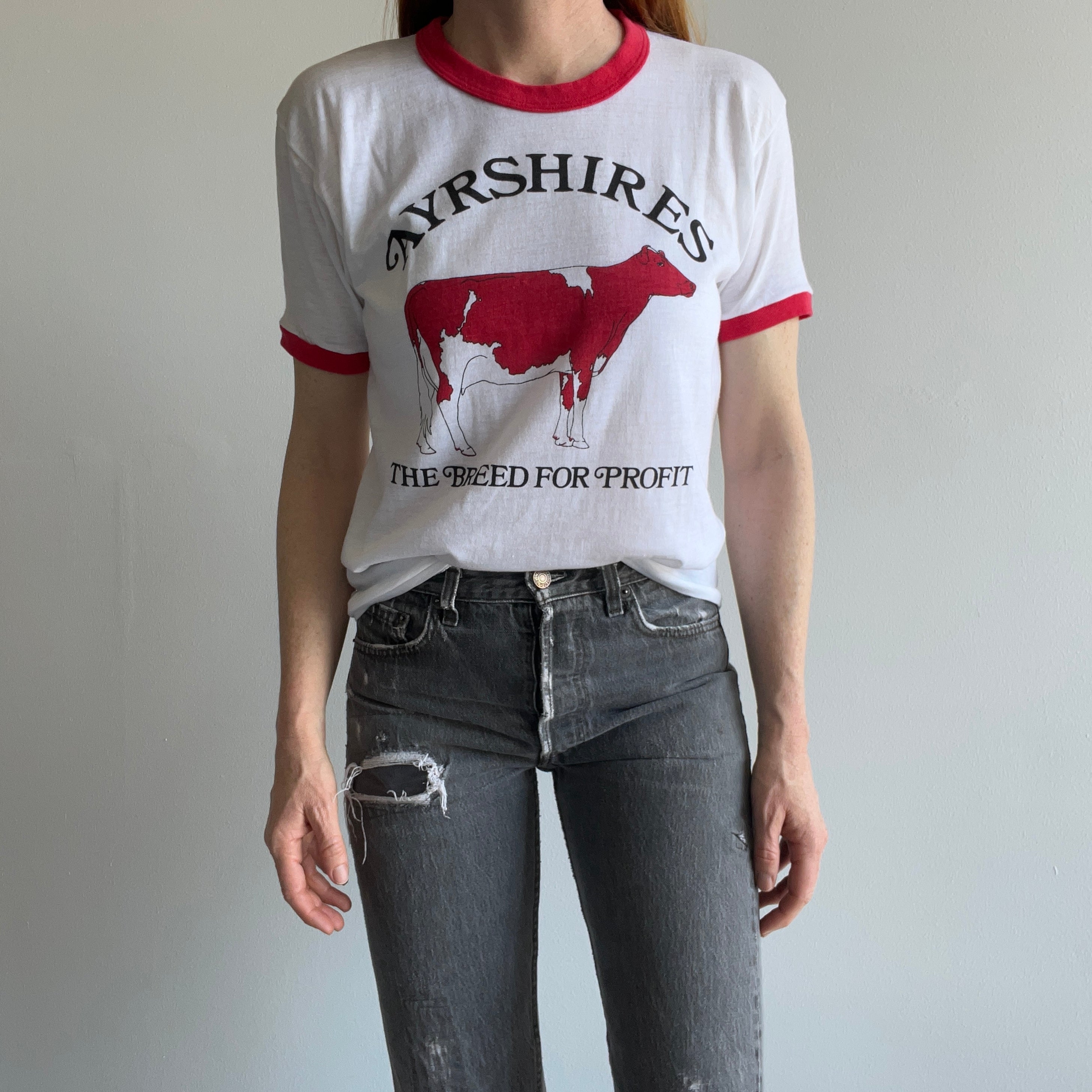 1980s Ayrshires Cow Ring T-Shirt