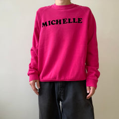 1980s/90s Pink Michelle Raglan Sweatshirt - Awwww